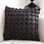 SOGA 45cm Black Medievalc style Puff Rivet Square Product Throw Pillow