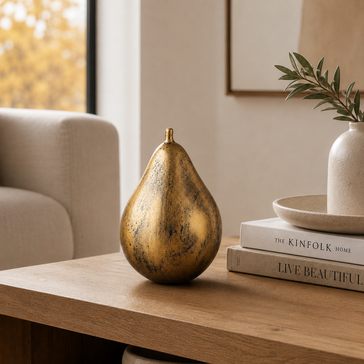 SOGA (8x11cm) Brown Ceramic Ornament Home Decor