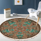 SOGA 2X 90cm Mandala Round Area Thick Anti-slip Doormat Home Decor