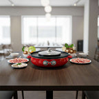 SOGA 2X 2-in-1 42CM Electric Hot Pot BBQ Grill Maifan Stone Non-Stick Coating 2100W $ 366