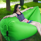 Fast Inflatable Sleeping Bag Lazy Air Sofa Green