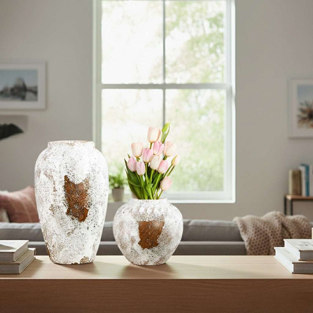 SOGA Home & Living Bundle – Gradient White Ceramic Flower Vases for Elegant Home Decor $ 161