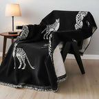 SOGA One-seater Black Sofa Cover Leopard Print 130x180cm Polyester $ 79
