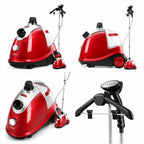 SOGA Garment Steamer Portable Cleaner Steam Iron Red