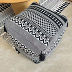 SOGA 42cm Black Premium Polyester Cotton Cushion with EPP Particle Insert Home Decor