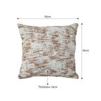 SOGA 50cm Vintage Distressed Textured Woven Square Throw Pillow