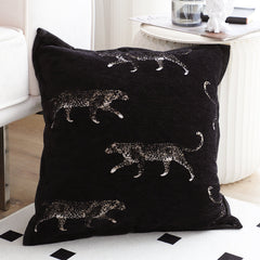 SOGA 2X 50cm Black Throw Pillow Elegant Decorative Cushion Living Room Modern Home Decor