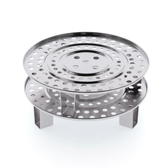 SOGA 43cm Stainless Steel Steamer Insert Stock Pot Steaming Rack Stockpot Tray