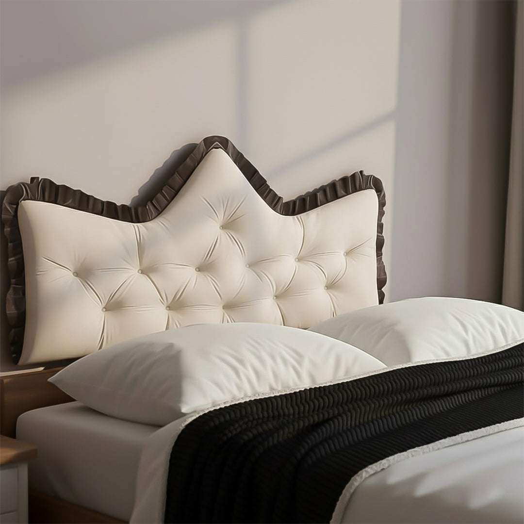 SOGA Home & Living Bundle – Cream Tufted Crown Pillow & Black Cozy Flannel Throw Blanket $ 0