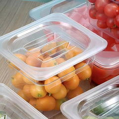 SOGA 150mm Clear Gastronorm GN Pan 1/6 Food Tray Storage with Lid