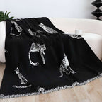 SOGA One-seater Black Sofa Cover Leopard Print 130x180cm Polyester $ 79