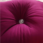 SOGA 2X 150cm Burgundy Princess Bed Pillow Headboard Backrest Bedside Tatami Sofa Cushion with Ruffle Lace Home Decor