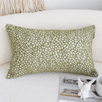 SOGA 35cm Modern Olive Green Speckled Pattern Textured Throw Pillow