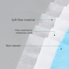 60 Pcs Anti Dust Filter Disposable Protective Sanitary Face Mask