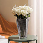 SOGA 22cm Modern Gray Ceramic Glass Vase Home Decor