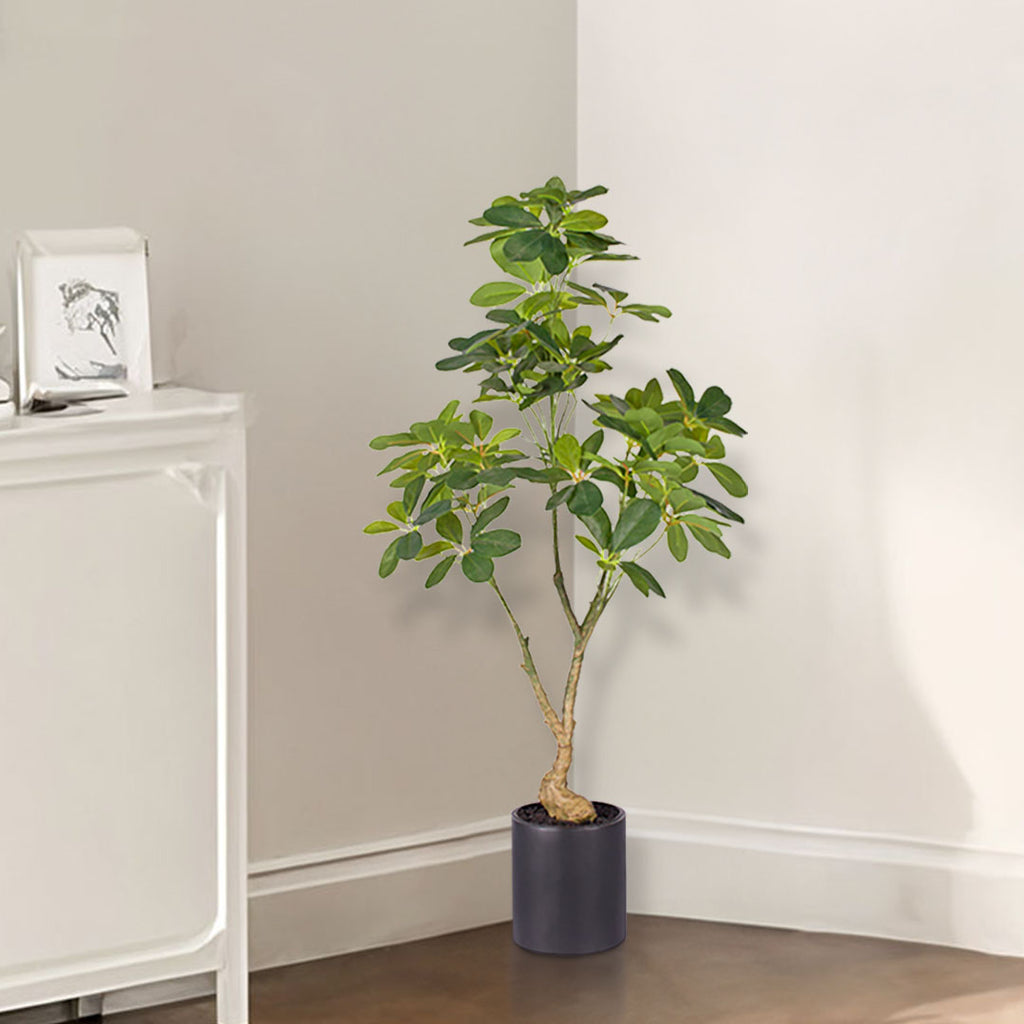SOGA 80cm Artificial Schefflera Tree – Realistic Indoor Greenery
