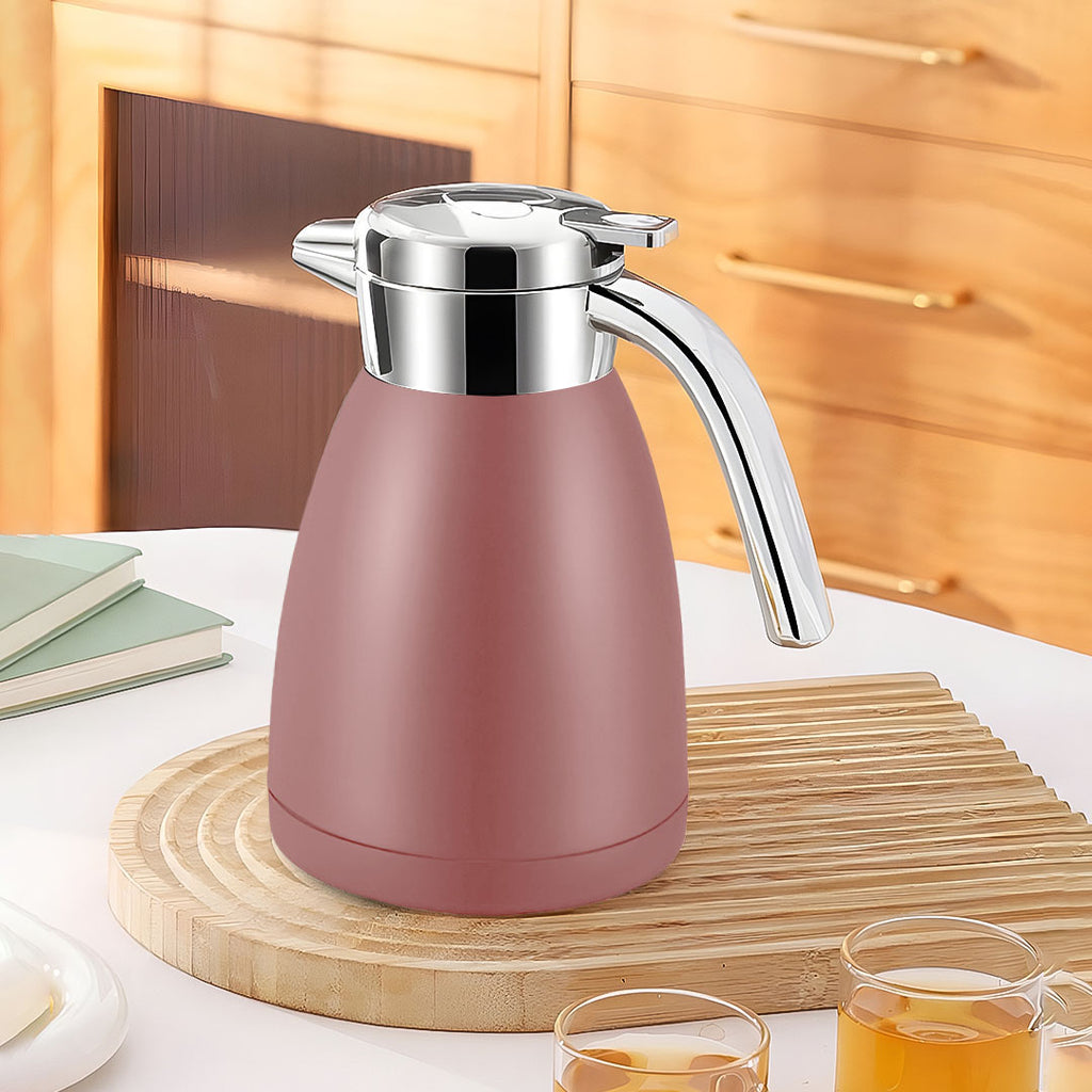 SOGA 2X 1.8L Stainless Steel Water Bottle Insulated Vacuum Flask  Coffee Jug Thermal Pink