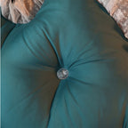 SOGA 2X 150cm Blue-Green Princess Bed Pillow Headboard Backrest Bedside Tatami Sofa Cushion with Ruffle Lace Home Decor