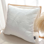 SOGA 2X 50cm White Textured Geometric Pattern Decorative Throw Pillow $ 119