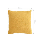 SOGA Boucle Textured Cushion 50cm Mustard Yellow Soft Cozy Decorative Throw Pillow $ 61