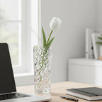 SOGA 30cm Sleek Clear Glass Vase Elegant Wide Crystal Design for Modern Home Décor