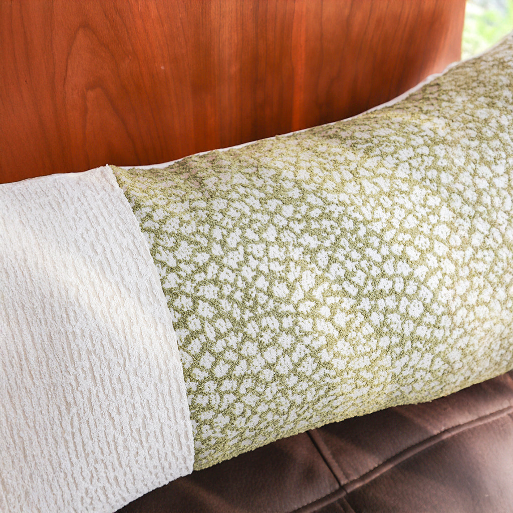 SOGA 2X 35cm Modern Two-Tone Textured Block Design Throw Pillow