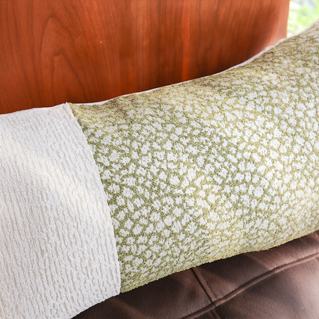 SOGA 2X 35cm Modern Two-Tone Textured Block Design Throw Pillow