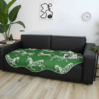 SOGA Two-Seater Green Horse Print 90x180cm Throw Blanket Sofa Cover $ 111