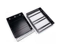 SOGA 2X 43cm Portable Folding Thick Box-Type Charcoal Grill for Outdoor BBQ Camping
