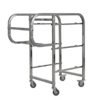 SOGA 2X 82x43x92cm Square 3 Tier Food Trolley Food Waste Cart Five Buckets Kitchen Food Utility