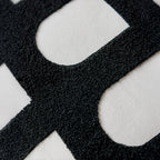 SOGA 2X 45cm Contemporary Black White Arch Pattern Geometric Throw Pillow