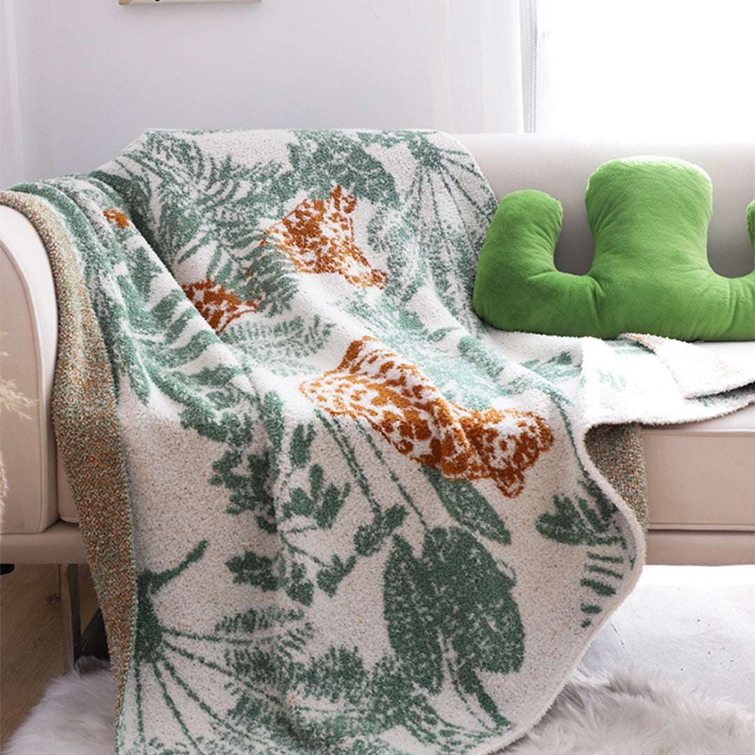 SOGA 2X Tropical Leaf Print Throw Blanket 130x180cm Soft Polyester $ 237
