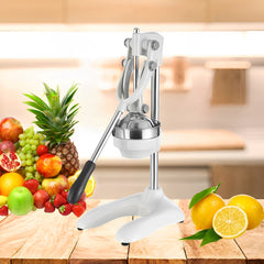 SOGA 2X Stainless Steel Manual Juicer Hand Press Juice Extractor Squeezer Lemon Orange Citrus White
