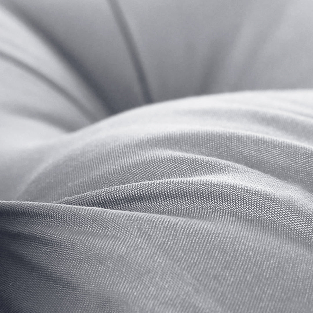 SOGA 2x 150cm Crown Pillows Tufted Light Grey Headboard Cushion Set