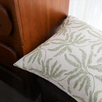 SOGA 2X 50cm Botanical Green Fern Leaf Embroidered Decorative Throw Pillow