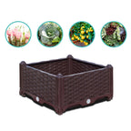 SOGA 40cm Raised Planter Box Vegetable Herb Flower Outdoor Plastic Plants Garden Bed