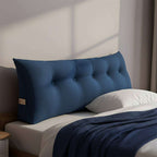 SOGA Home & Living Bundle – Blue Triangular Wedge Pillow & Blue Striped Flannel Throw $ 0