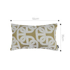 SOGA 2X 35cm Artistic Olive Green White Geometric Pattern Throw Pillow $ 142