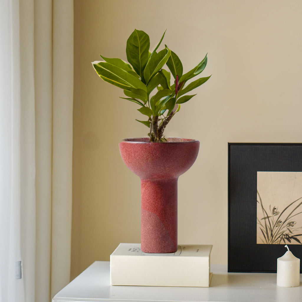 SOGA 2X 15x19.5cm Ornament Brown  Minimalist Nordic Versatile Ceramic Vase Modern for Home Decor