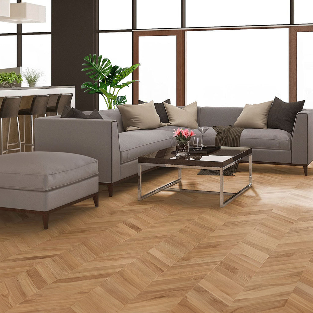 Timbo Solid Oak Chevron Parquet Timber Flooring Premium Quality Floorboards -BOX