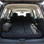SOGA Car Bundle – Black Leather Trunk Cargo Organizer & Inflatable Boot Mattress