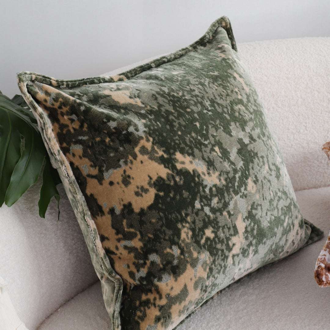 SOGA 2X 50cm Green Gold Crushed Velvet Decorative Throw Pillow $ 129