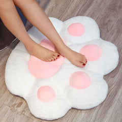 SOGA 70cm White Paw Shape Cushion Warm Lazy Sofa Decorative Pillow Backseat Plush Mat Home Decor