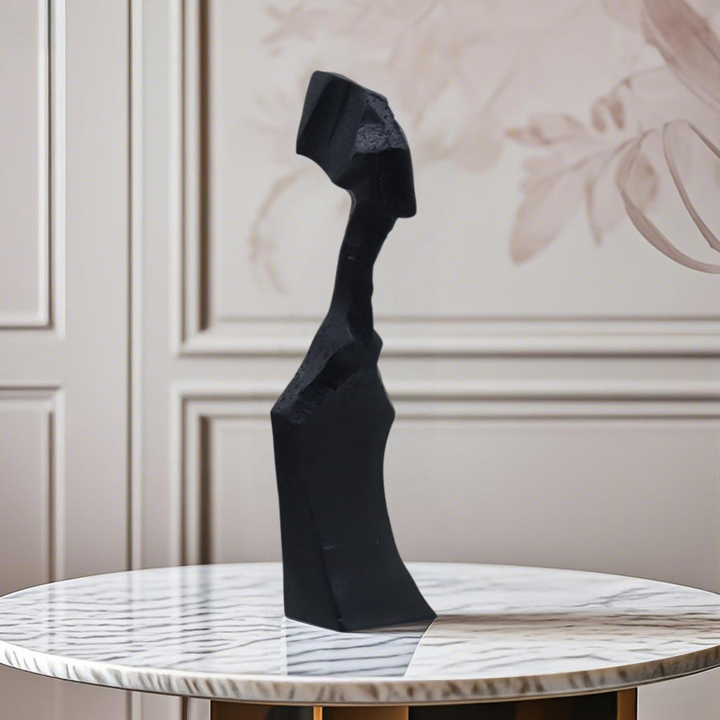 SOGA 40cm Abstract Resin Sculpture – Modern Minimalist Art Accent