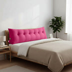 SOGA 4X 180cm Crabapple Red Triangular Wedge Bed Pillow Headboard Backrest Bedside Tatami Cushion Home Decor