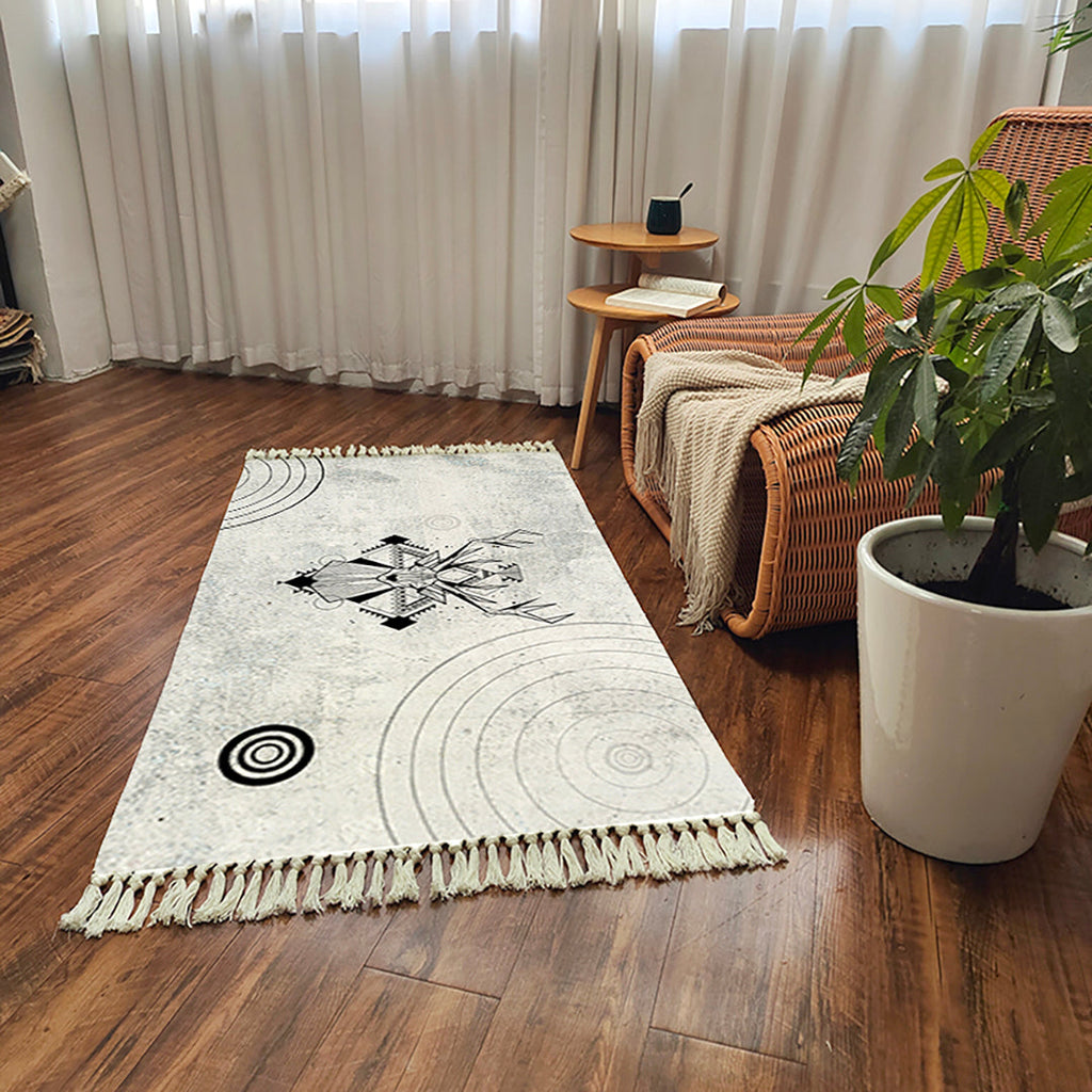 SOGA 2X 90cm Woven Minimalist Bedroom Area Rug Carpet Home Decor