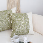 SOGA 50cm Modern Two-Tone Textured Block Design Throw Pillow