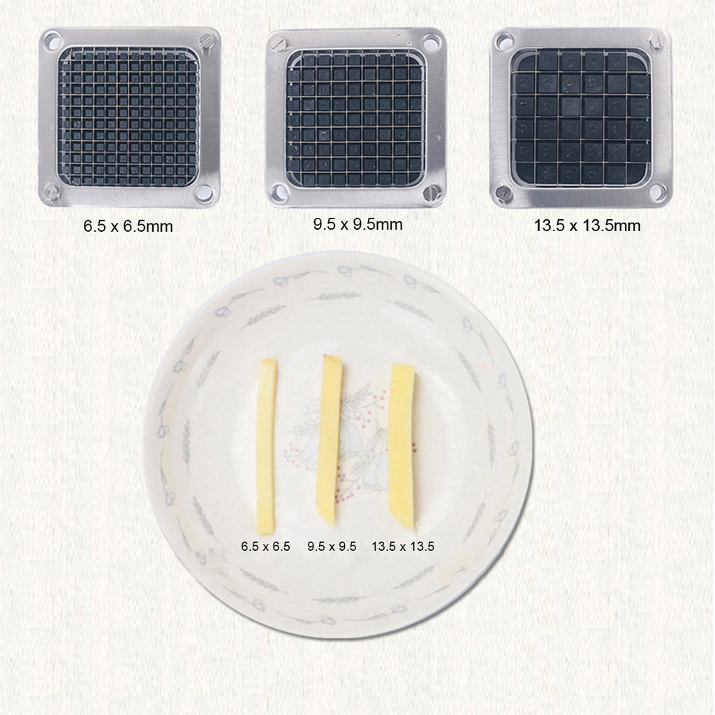 SOGA Commercial Stainless Steel Potato Cutter with 3 Blades