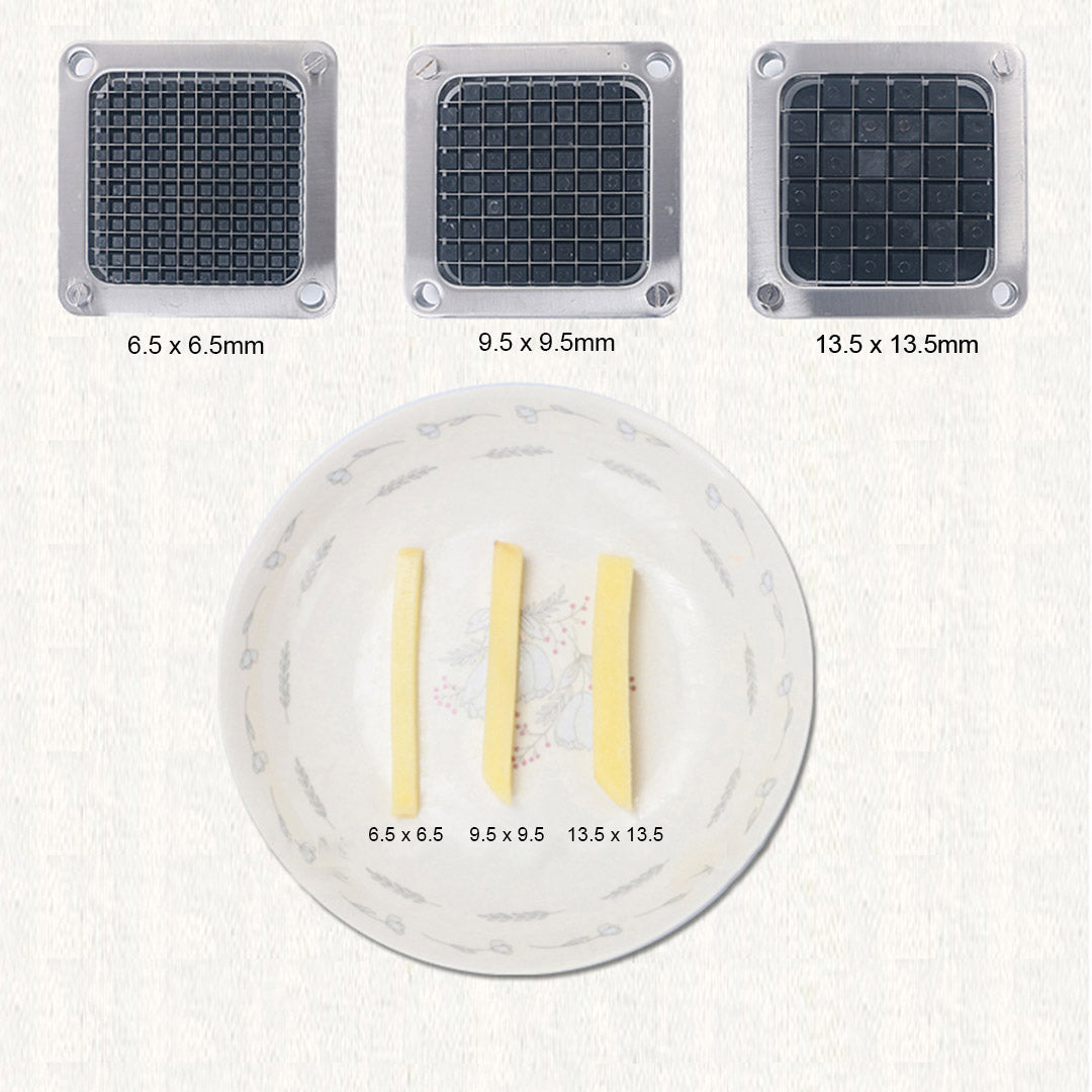 SOGA Commercial Stainless Steel Potato Cutter with 3 Blades