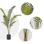 SOGA 4X 150cm Artificial Green Rogue Hares Foot Fern Tree Fake Tropical Indoor Plant Home Office Decor